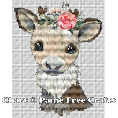 Baby Deer with Flower